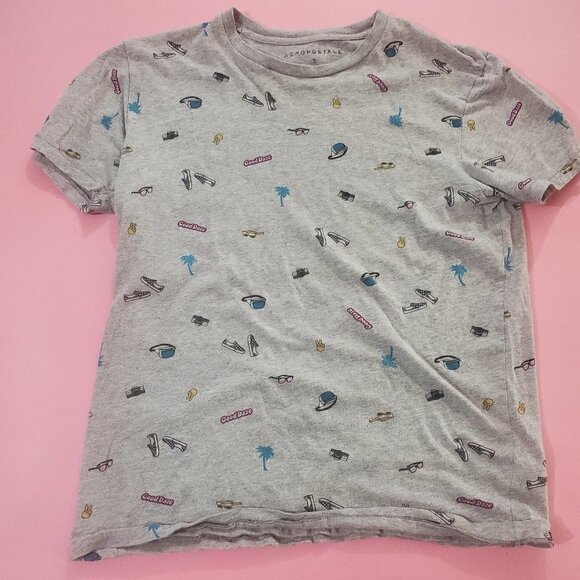 Aeropostale Tops - 🌴 Aeropostale Summer Palm Tree Vans Peace Short Sleeve T-Shirt 🌴